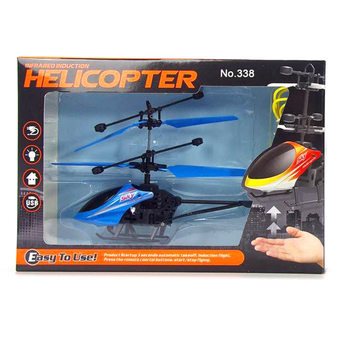 Rechargeable Flying Hand Sensor Control Helicopter | Sensing Flight With Lights, Remote-controlled Aircraft, Withstanding Impact And Playing