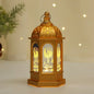 2024 New EID Mubarak LED Lights Lamp Islam Muslim Festival Party Moon Star Castle Lantern Ramadan Home Decoration