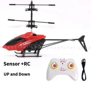 Rechargeable Flying Hand Sensor Control Helicopter | Sensing Flight With Lights, Remote-controlled Aircraft, Withstanding Impact And Playing