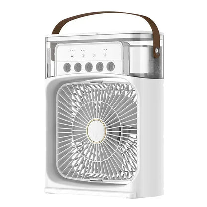 Portable Air Conditioner Fan: Usb Electric Fan With Led Night Light, Fine Mist Water, And Humidifier Function | Led Night Light Water Mist (random Color)